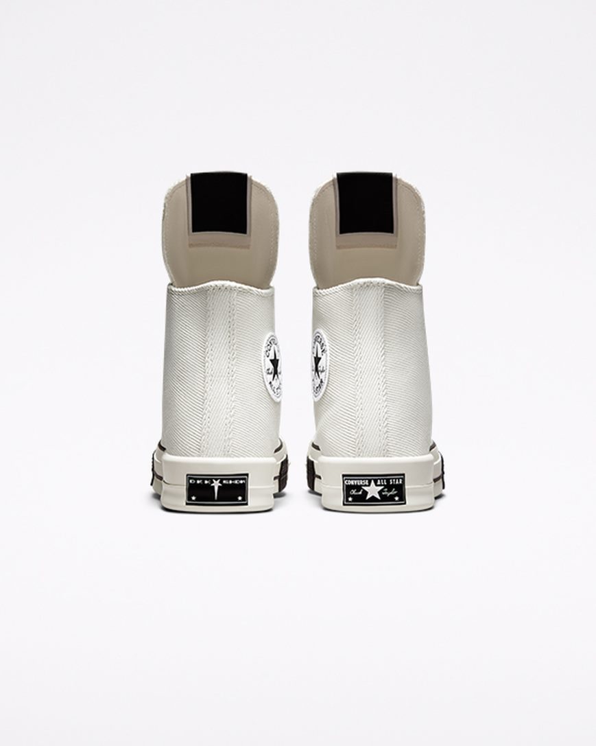 Men's Converse x DRKSHDW DRKSTAR Chuck 70 High Top Shoes White / Black | AU 43109P